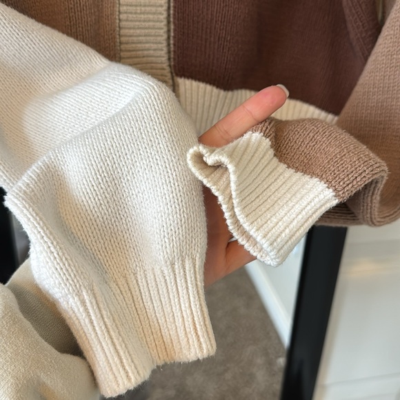 Cropped color block cardigan - Picture 2 of 4